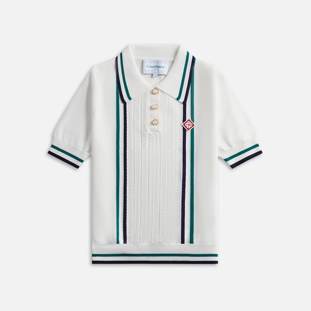 Casablanca White Polo Shirt